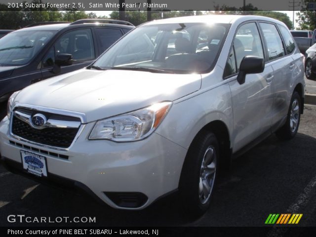 2014 Subaru Forester 2.5i in Satin White Pearl