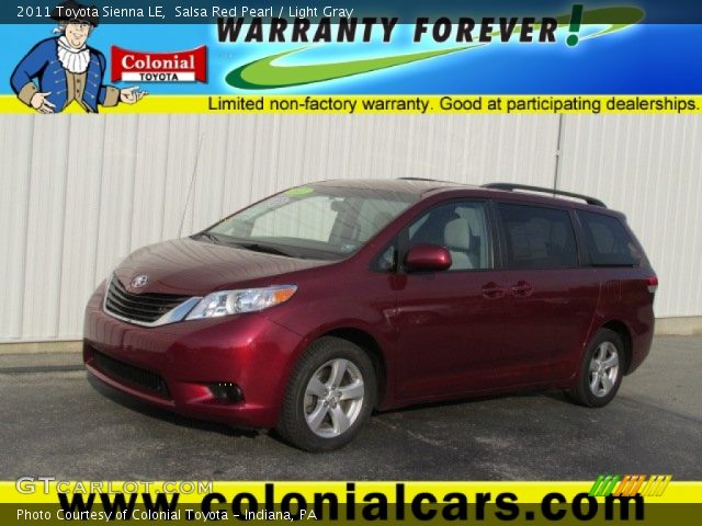 2011 Toyota Sienna LE in Salsa Red Pearl