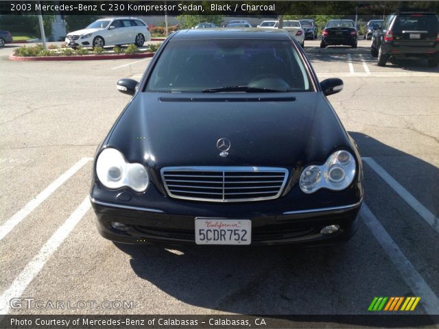 2003 Mercedes-Benz C 230 Kompressor Sedan in Black