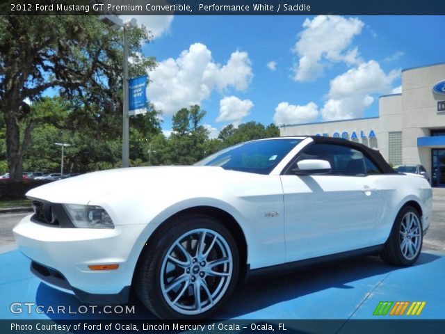 2012 Ford Mustang GT Premium Convertible in Performance White