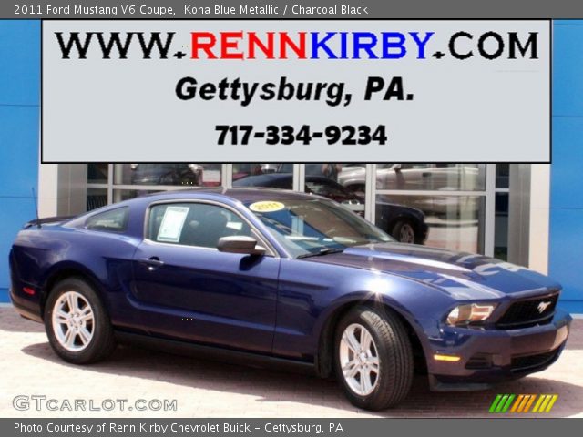 2011 Ford Mustang V6 Coupe in Kona Blue Metallic