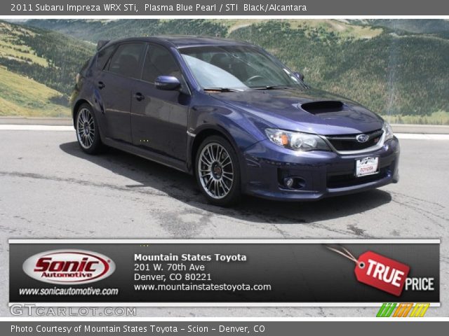 2011 Subaru Impreza WRX STi in Plasma Blue Pearl