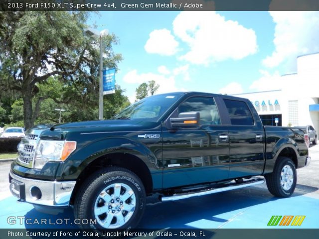 2013 Ford F150 XLT SuperCrew 4x4 in Green Gem Metallic