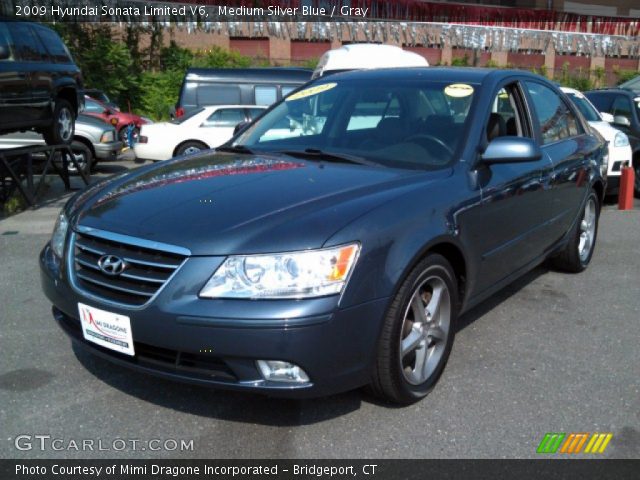 2009 Hyundai Sonata Limited V6 in Medium Silver Blue