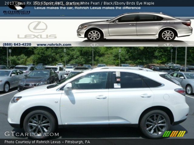 2013 Lexus RX 350 F Sport AWD in Starfire White Pearl