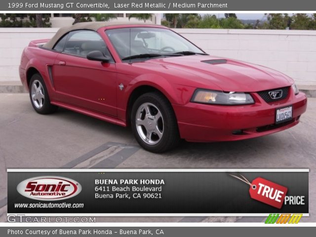 1999 Ford Mustang GT Convertible in Laser Red Metallic