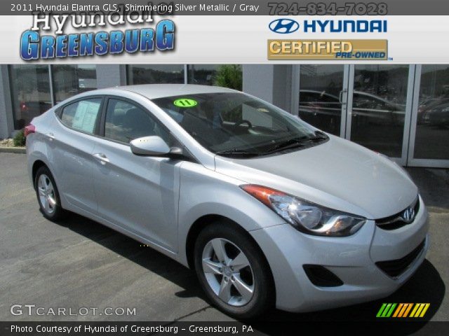 2011 Hyundai Elantra GLS in Shimmering Silver Metallic
