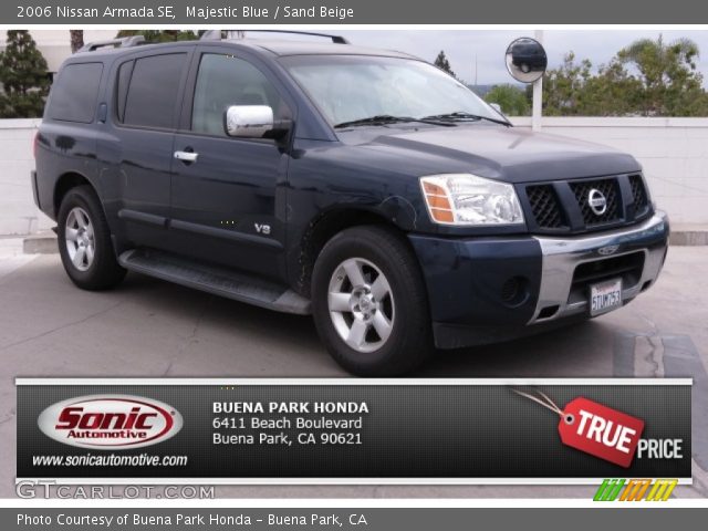 2006 Nissan Armada SE in Majestic Blue
