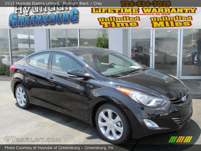2013 Hyundai Elantra Limited in Midnight Black