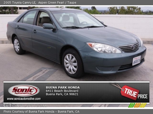2005 Toyota Camry LE in Aspen Green Pearl