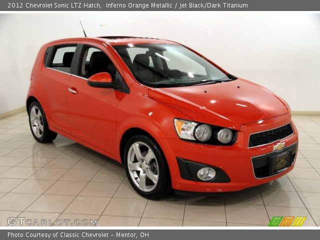 2012 Chevrolet Sonic LTZ Hatch in Inferno Orange Metallic