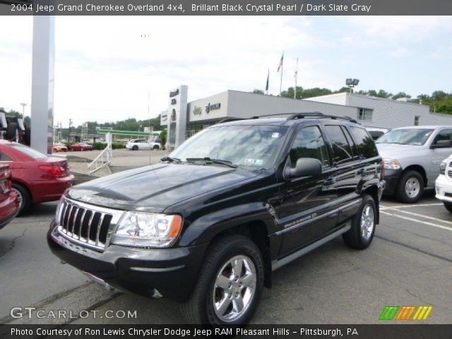 2004 Jeep Grand Cherokee Overland 4x4 in Brillant Black Crystal Pearl