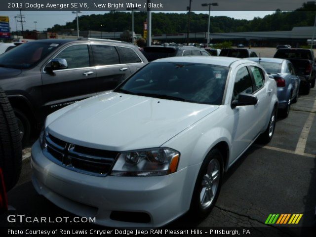 2013 Dodge Avenger SE V6 in New Bright White