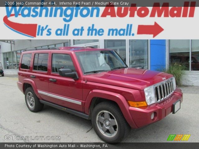2006 Jeep Commander 4x4 in Inferno Red Pearl