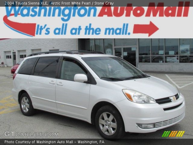 2004 Toyota Sienna XLE in Arctic Frost White Pearl