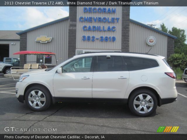 2013 Chevrolet Traverse LTZ AWD in White Diamond Tricoat