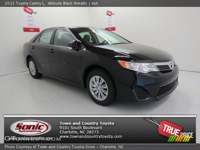 2013 Toyota Camry L in Attitude Black Metallic