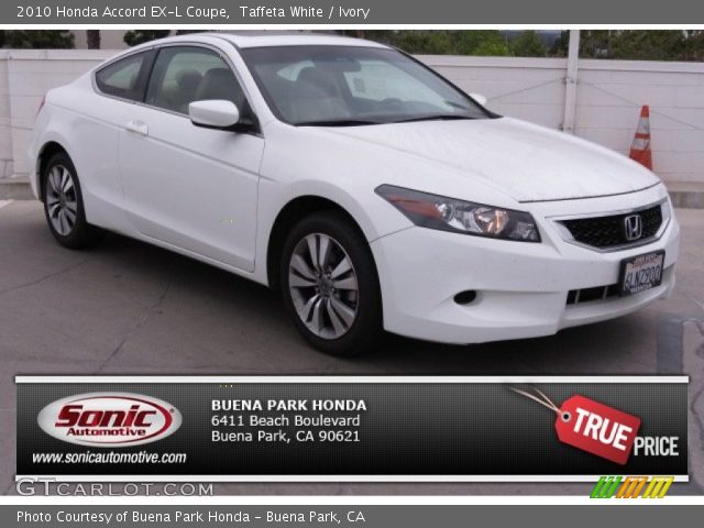 2010 Honda Accord EX-L Coupe in Taffeta White