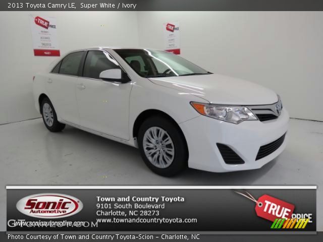 2013 Toyota Camry LE in Super White