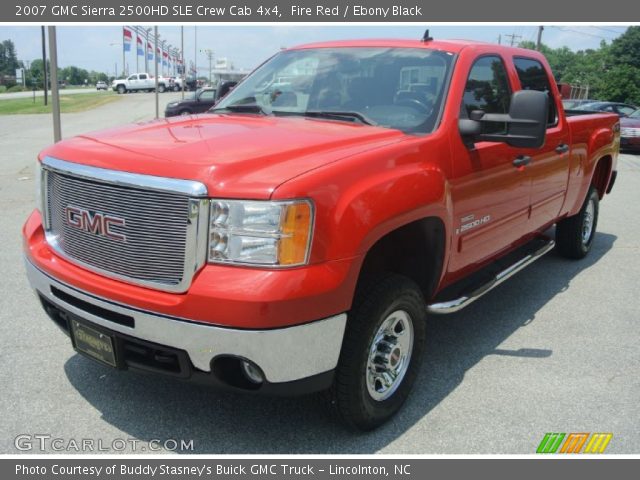 2007 GMC Sierra 2500HD SLE Crew Cab 4x4 in Fire Red