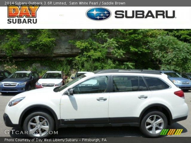 2014 Subaru Outback 3.6R Limited in Satin White Pearl