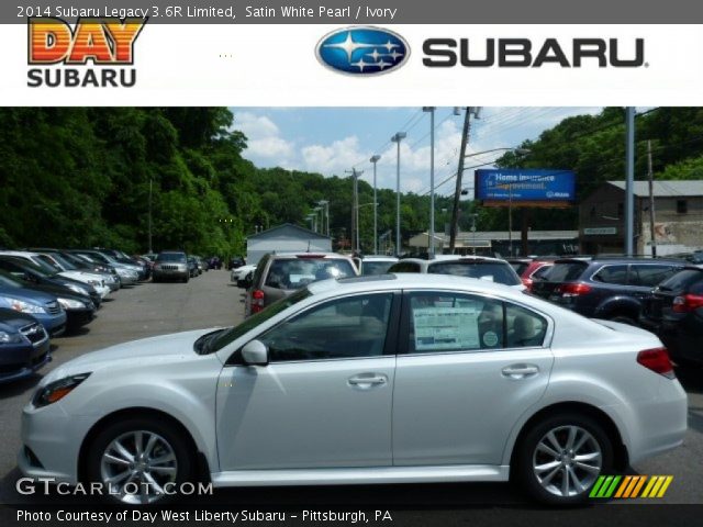 2014 Subaru Legacy 3.6R Limited in Satin White Pearl