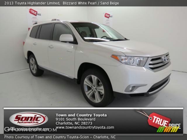 2013 Toyota Highlander Limited in Blizzard White Pearl