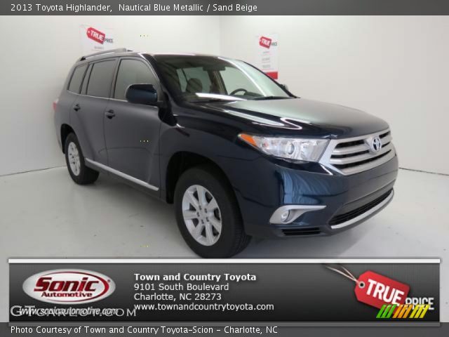 2013 Toyota Highlander  in Nautical Blue Metallic