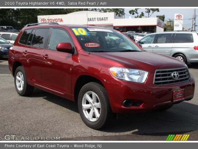 2010 Toyota Highlander V6 4WD in Salsa Red Pearl
