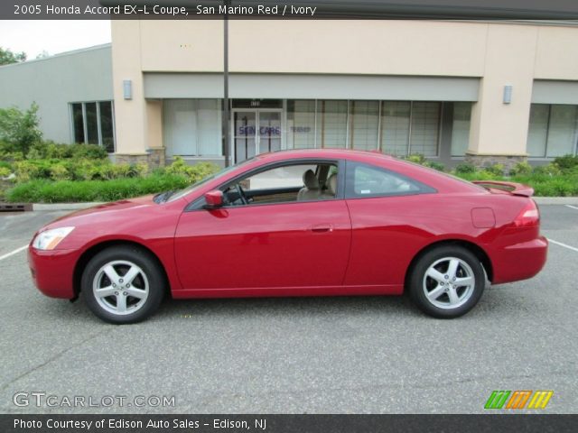 2005 Honda Accord EX-L Coupe in San Marino Red