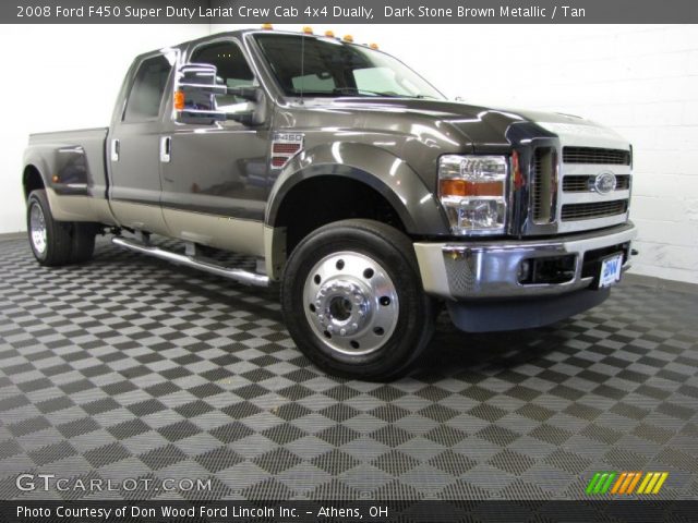2008 Ford F450 Super Duty Lariat Crew Cab 4x4 Dually in Dark Stone Brown Metallic