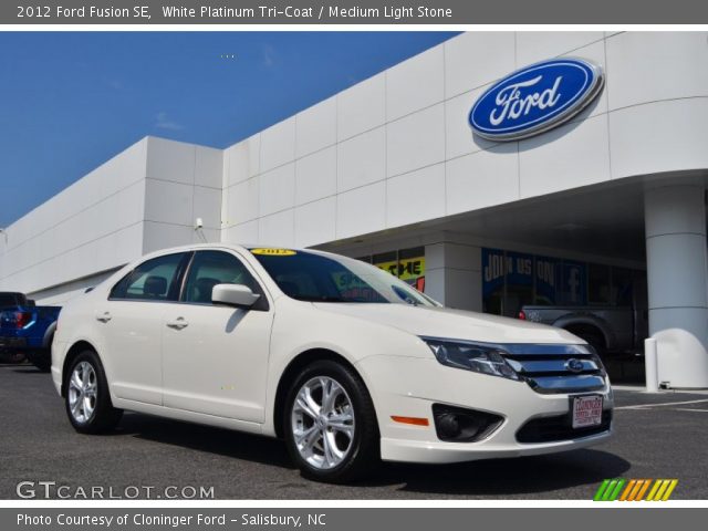 2012 Ford Fusion SE in White Platinum Tri-Coat