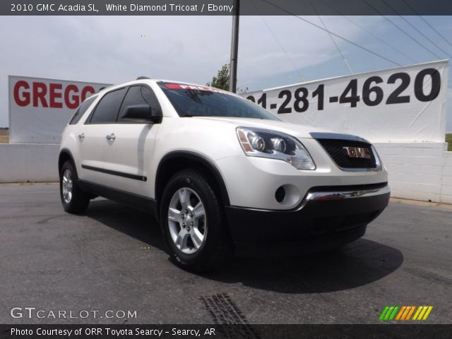 2010 GMC Acadia SL in White Diamond Tricoat