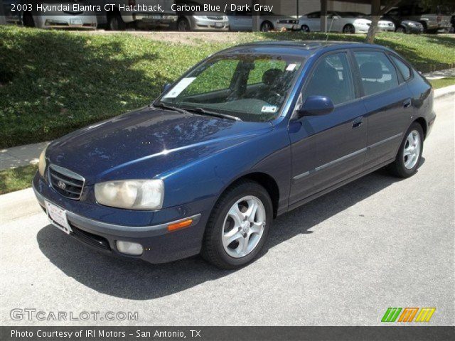 2003 Hyundai Elantra GT Hatchback in Carbon Blue