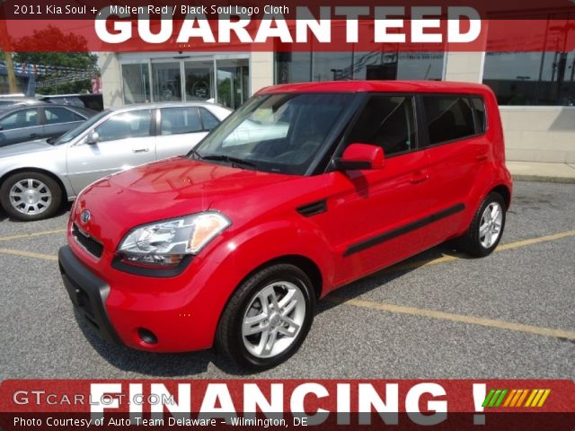 2011 Kia Soul + in Molten Red