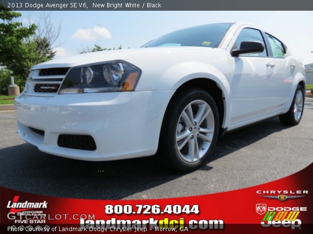 2013 Dodge Avenger SE V6 in New Bright White