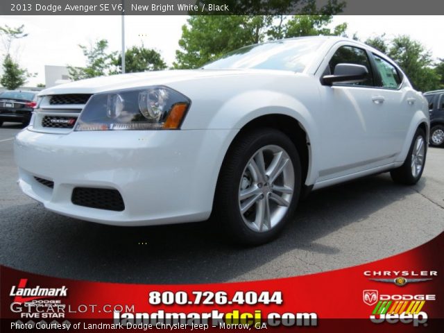 2013 Dodge Avenger SE V6 in New Bright White