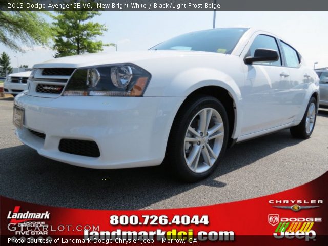 2013 Dodge Avenger SE V6 in New Bright White