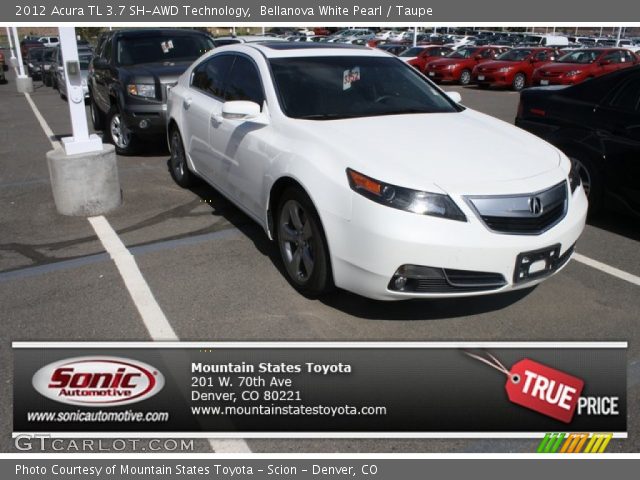 2012 Acura TL 3.7 SH-AWD Technology in Bellanova White Pearl