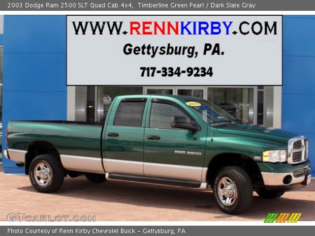 2003 Dodge Ram 2500 SLT Quad Cab 4x4 in Timberline Green Pearl