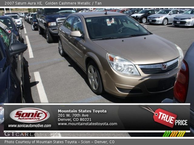 2007 Saturn Aura XE in Golden Cashmere Metallic
