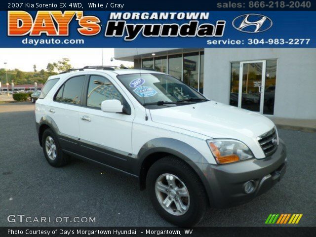 2007 Kia Sorento EX 4WD in White