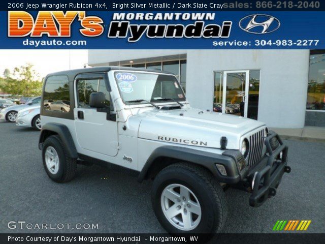 2006 Jeep Wrangler Rubicon 4x4 in Bright Silver Metallic