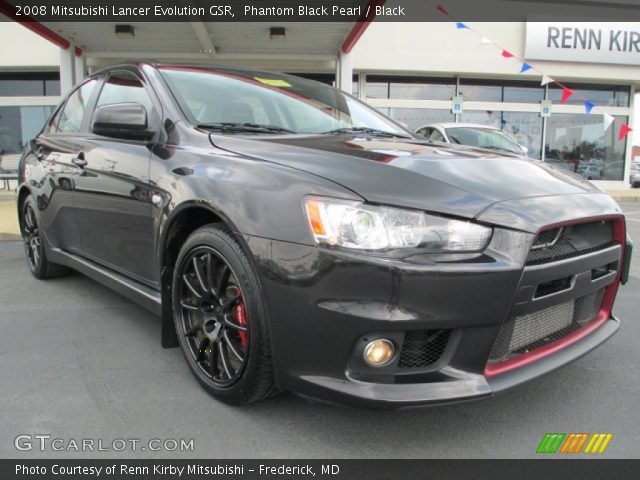 2008 Mitsubishi Lancer Evolution GSR in Phantom Black Pearl
