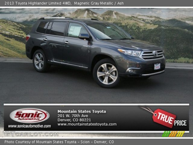2013 Toyota Highlander Limited 4WD in Magnetic Gray Metallic