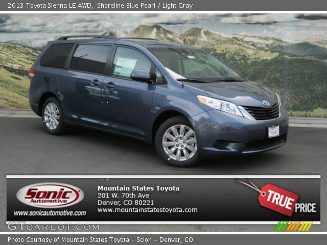 shoreline blue toyota sienna #2