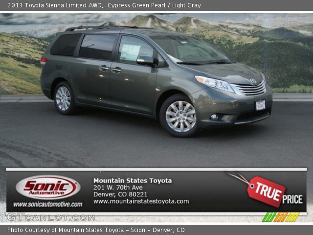 2013 Toyota Sienna Limited AWD in Cypress Green Pearl