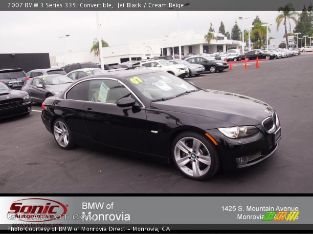 2007 BMW 3 Series 335i Convertible in Jet Black