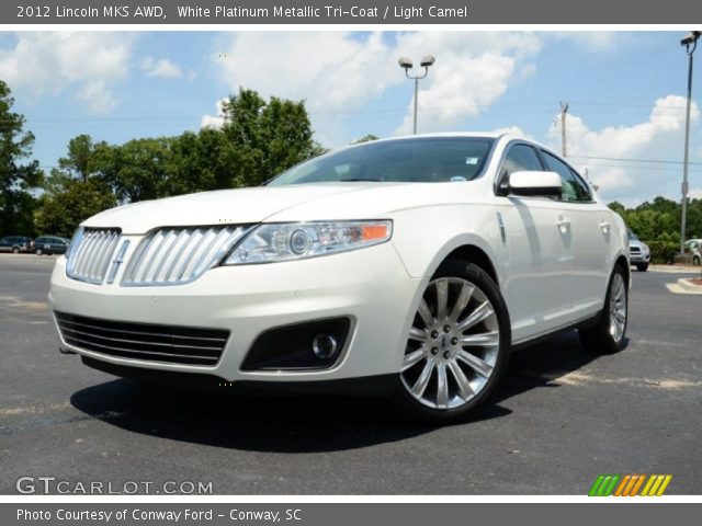 2012 Lincoln MKS AWD in White Platinum Metallic Tri-Coat