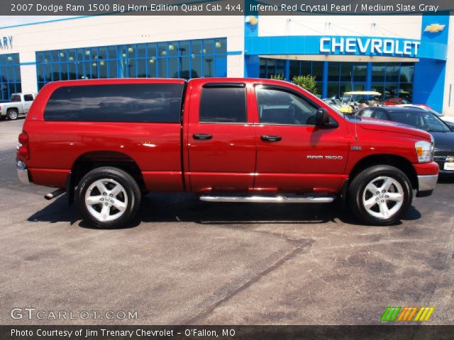 2007 Dodge Ram 1500 Big Horn Edition Quad Cab 4x4 in Inferno Red Crystal Pearl